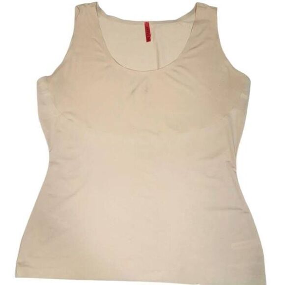 SPANX Thinstincts Womens Size 1X Cami Tank Top Smoothing Shaping Tan Beige - Picture 1 of 8